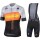 Team Sagan Stars 2019 gray Fietskleding Set Fietsshirt Korte Mouw+Korte fietsbroeken Bib 19040784