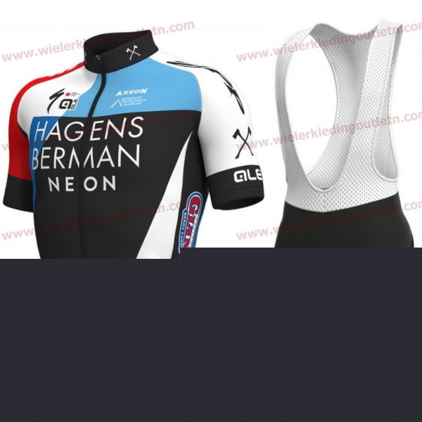 Axeon 2018 Wielerkleding Set Wielershirt Korte Mouw+Fiets Koersbroek 1116w