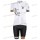 Bioracer Van Vlaanderen Dames Wit Zwart 2018 Fietskleding Set Wielershirt korte mouwen+Fiets Koersbroek 18A0017