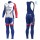 2018 Profteam FDJ wit winterset Wielerkleding Set Wielershirts lange mouw+fietsbroek lang met zeem XEeBJ