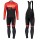 2019 Scott-RC-Profteam zwart-rood Fietskleding Fietsshirt lange mouw+Lange fietsbroeken Bib E2j9G
