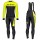 2019 Scott-RC PRO zwart-geel Fietskleding Fietsshirt lange mouw+Lange fietsbroeken Bib O8d8m