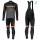 2019 Scott-RC-Profteam zwart-Gris-Orange winterset Wielerkleding Set Wielershirts lange mouw+fietsbroek lang met zeem Qgi4B