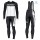 2019 Scott-RC PRO zwart-wit winterset Wielerkleding Set Wielershirts lange mouw+fietsbroek lang met zeem W6mom
